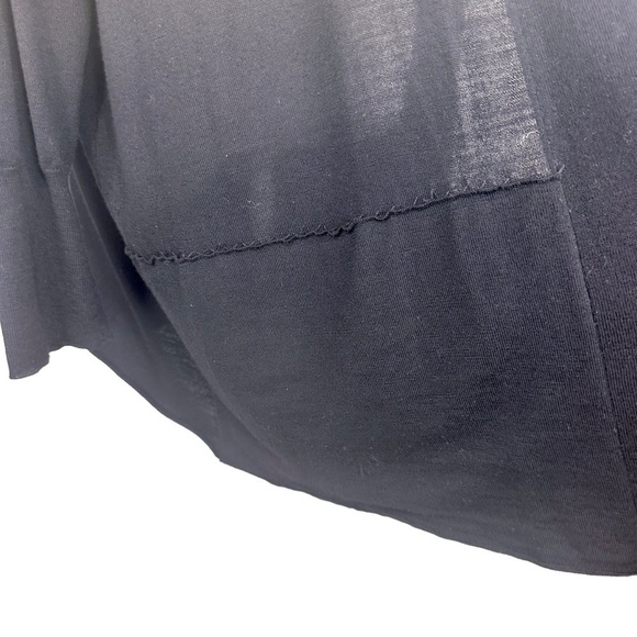 Eileen Fisher black 💯% wool open front cardigan sweater pockets 3X plus size - Picture 8 of 16